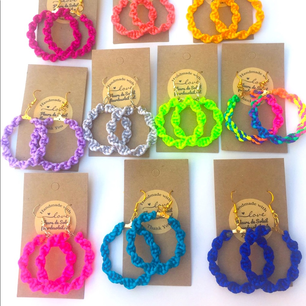 Handmade Macrame Earring